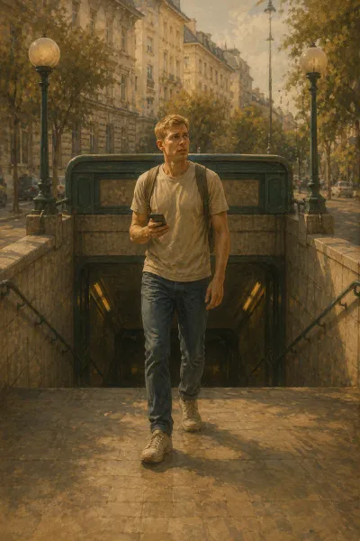 Cover art for the "Neu in Wien" story series
